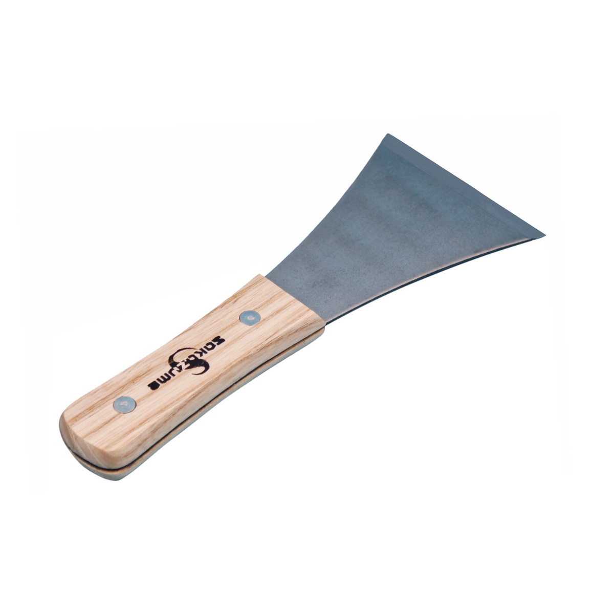 坂爪製作所 全鋼 白木柄 皮スキ Y型平刃 75mm 4015