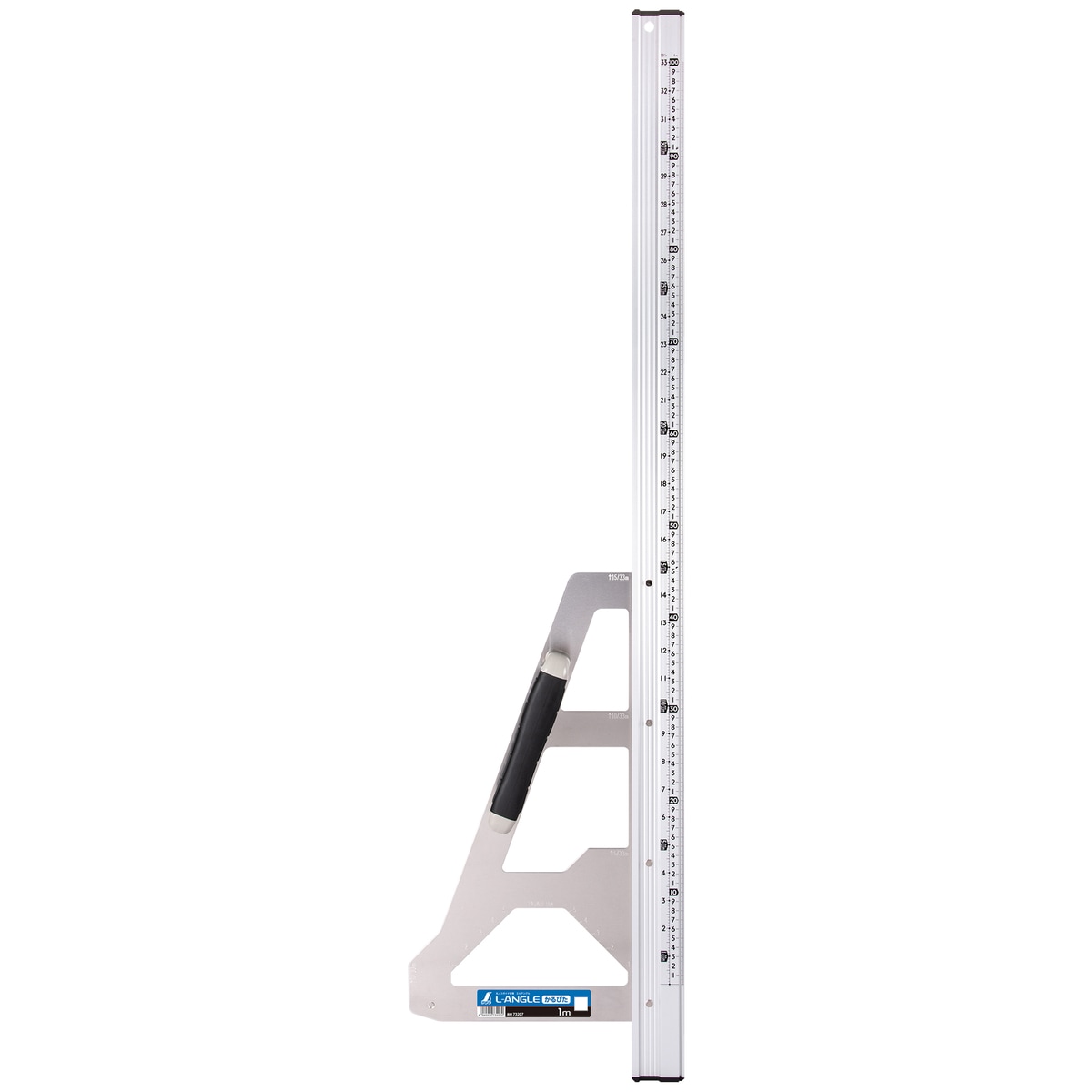 【送料無料】シンワ測定 丸ノコガイド定規 エルアングル かるぴた 1m 併用目盛 73207