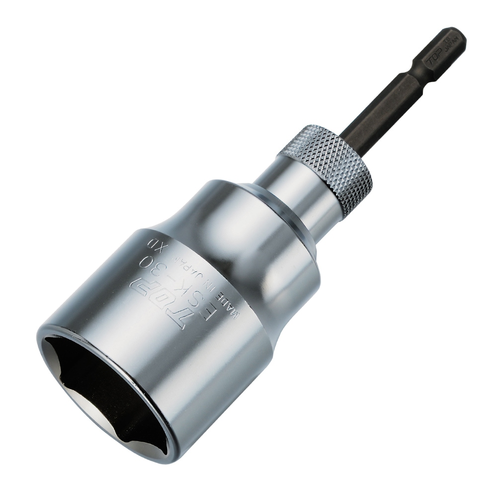 【送料無料】トップ工業 TOP 電動ドリル用 強替軸ソケット 30mm 40V対応 ESK-30TS