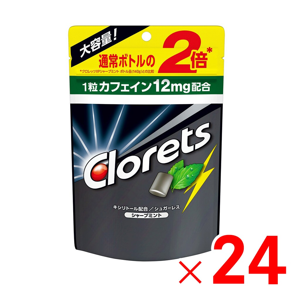 【送料無料】モンデリーズ・ジャパン クロレッツ シャープミント スタンドパウチ 280g×24個 ケース販売