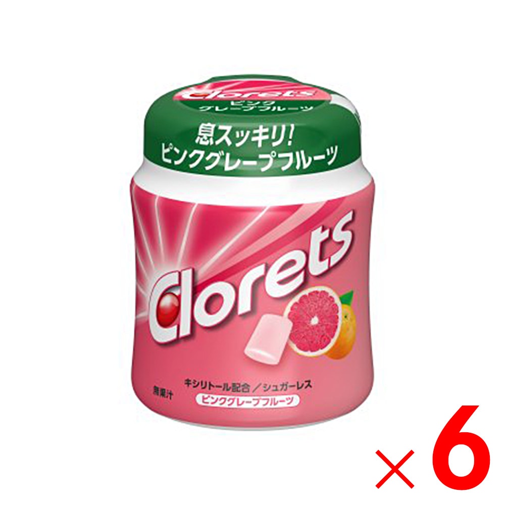 モンデリーズ・ジャパン クロレッツXP ピンクグレープフルーツ ボトル 130ｇ×6個 セット販売