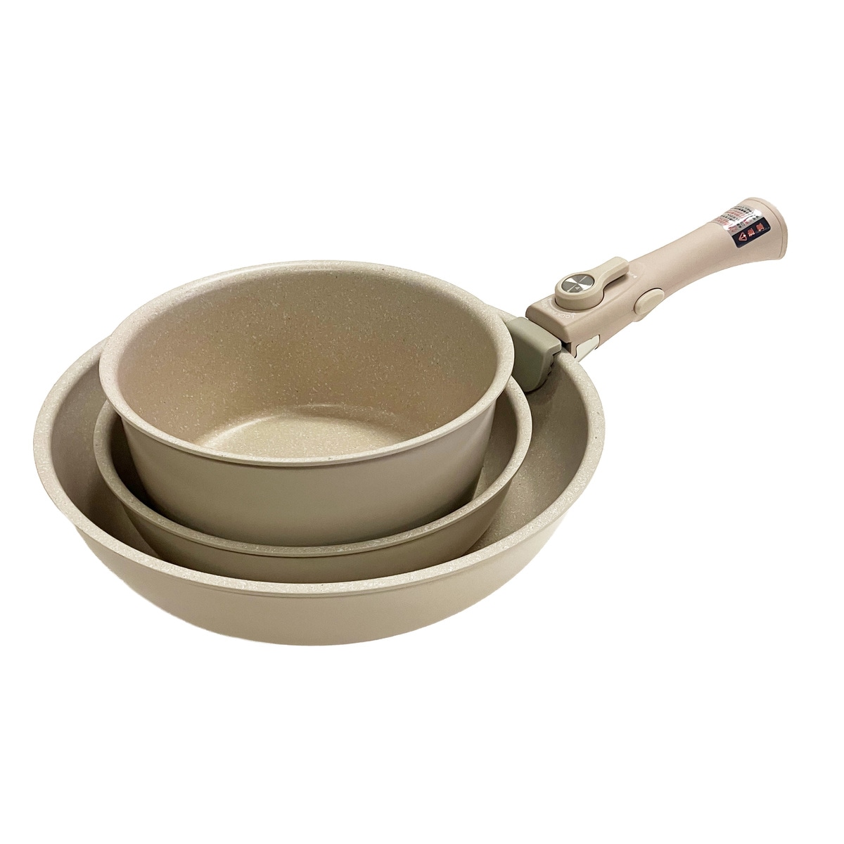 【送料無料】ウイザ WIZA 食洗機で洗える 着脱式 フライパン・鍋 4点セット WZCD-04 アークランズ