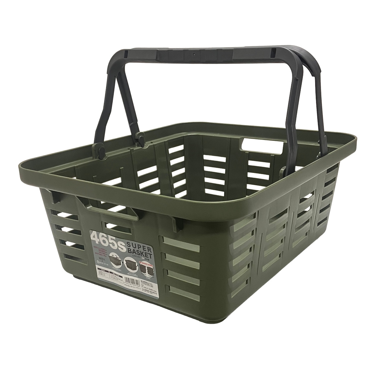 ウイザ WIZA スーパーバスケット 465s オリーブグリーン WZSB-465s-OG アークランズ