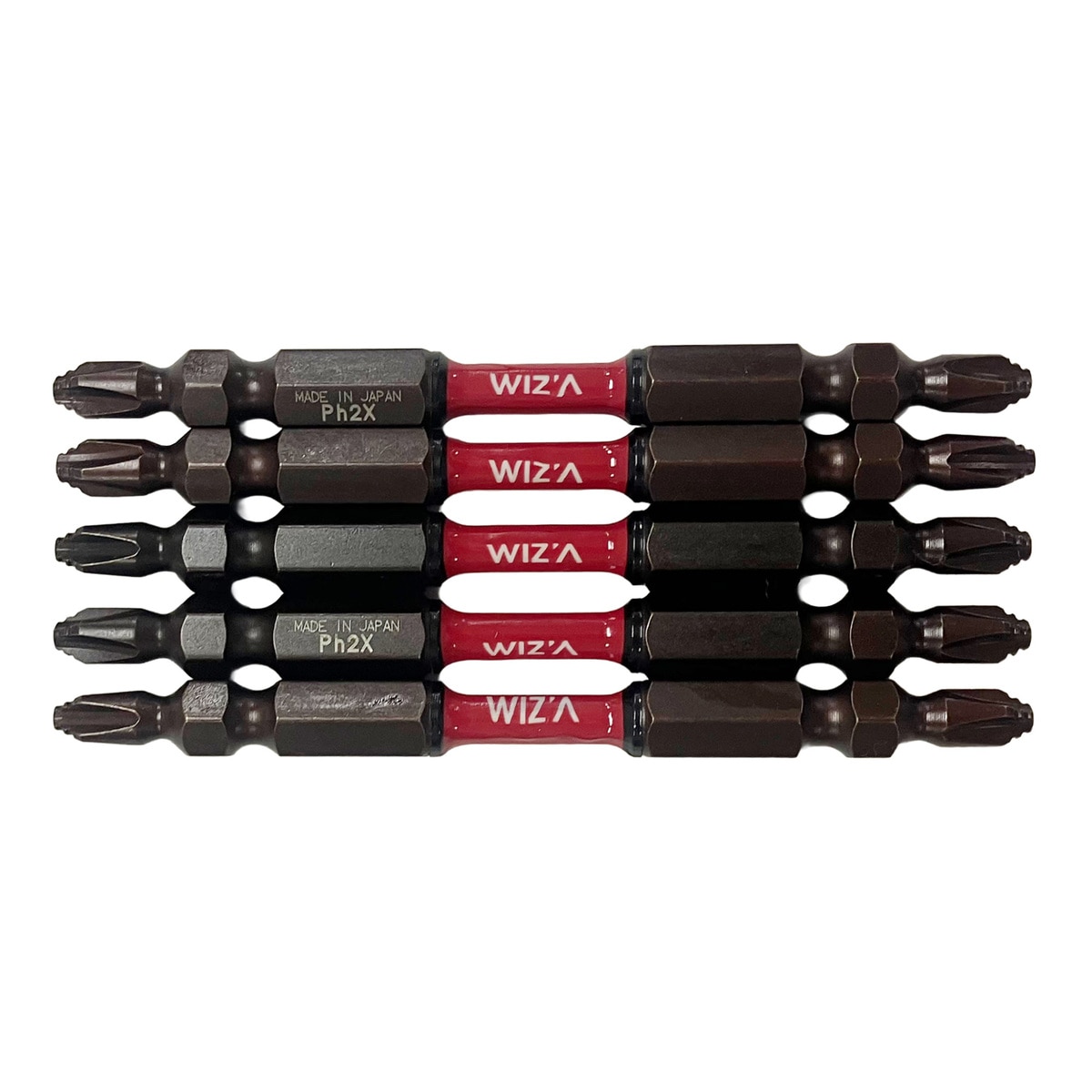 【送料無料】ウイザ WIZA ギザスボスリムトーションビット +2×φ3.8×82mm 5本入 WZDT5P2082 アークランズ