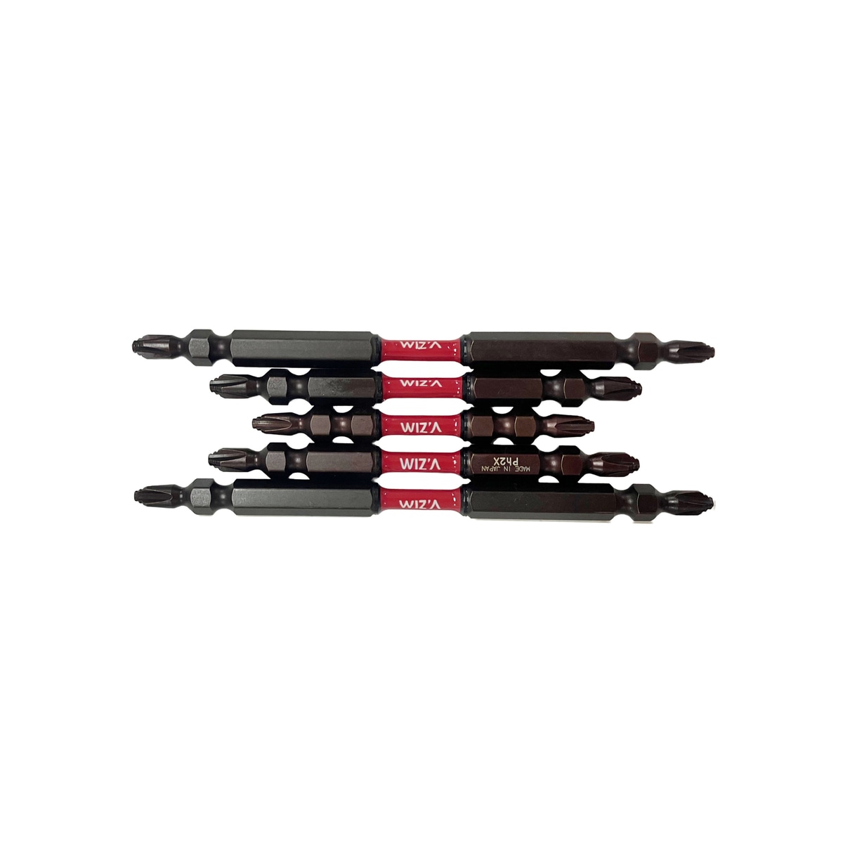 【送料無料】ウイザ WIZA ギザスボスリムトーションビット +2×φ3.8×65/82/110mm 5本組 WZDT5P-01 アークランズ