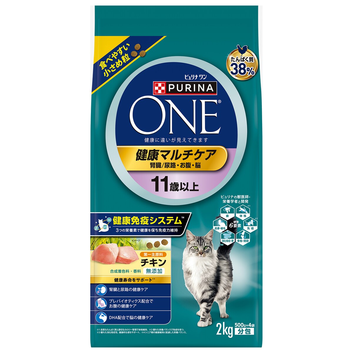 ピュリナワン キャット 健康マルチケア 11歳以上 チキン 2kg