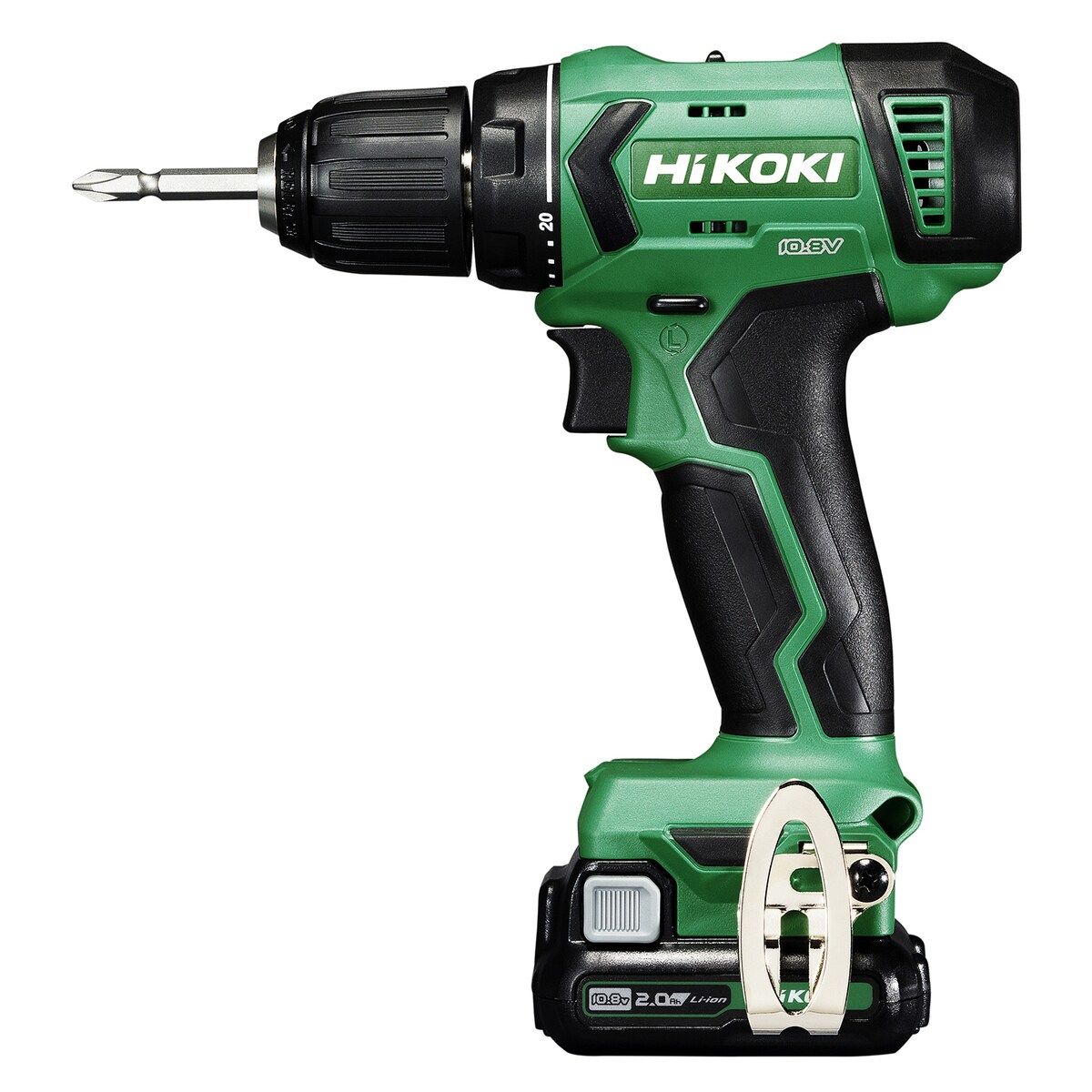 【送料無料】ハイコーキ HiKOKI 10.8Vコードレスドライバドリル バッテリー/充電器付 DS12DA(2BS)