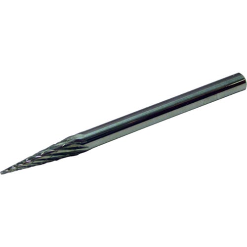 スーパーツール スーパー超硬バー オール超硬 円錐型 ダブルカット 角度14° 刃径3.0 軸径3.0 SB5A03