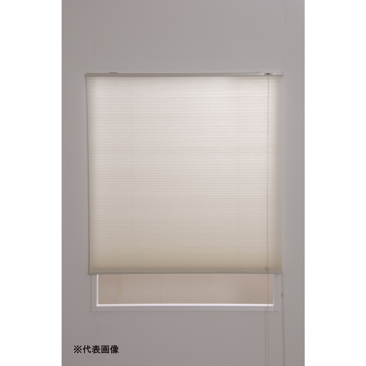 【送料無料】フルネス ハニカムブラインド 彩 アイボリー 180×180cm L6325 【メーカー直送・代引不可・置配不可・配送地域限定】