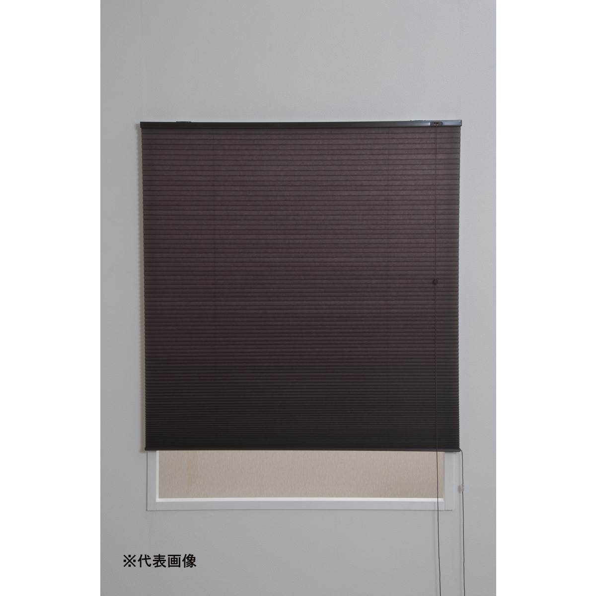 【送料無料】フルネス ハニカムブラインド 彩 ブラウン 180×180cm L6327 【メーカー直送・代引不可・置配不可・配送地域限定】