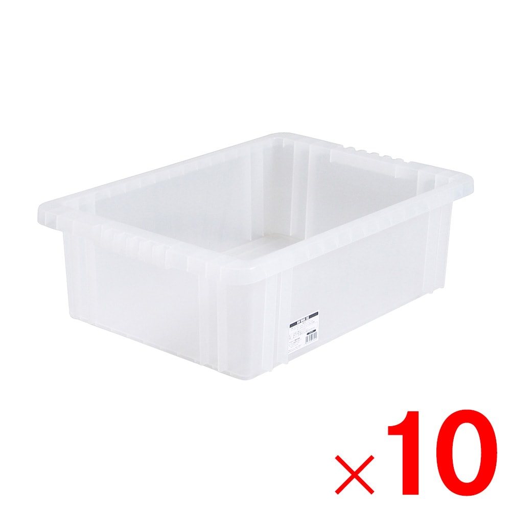 【送料無料】JEJアステージ NVボックス #22 クリア ×10個 ケース販売 【大型便・時間指定不可】
