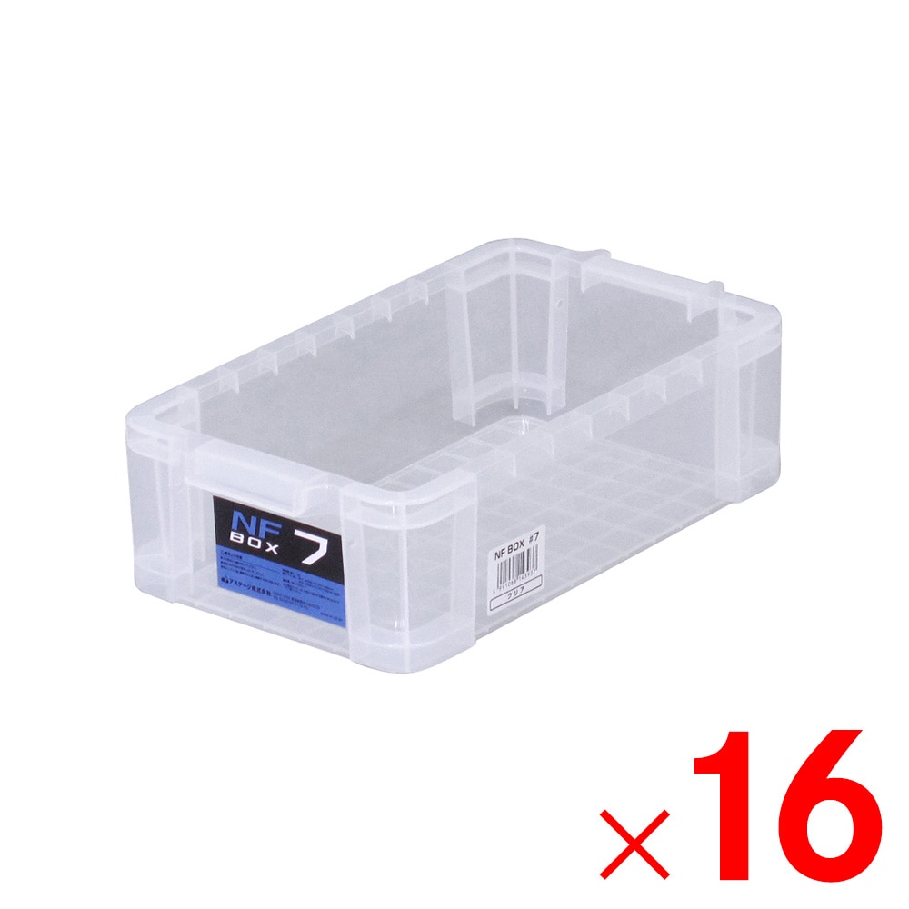 【送料無料】JEJアステージ NFボックス #7 クリア ×16個 ケース販売