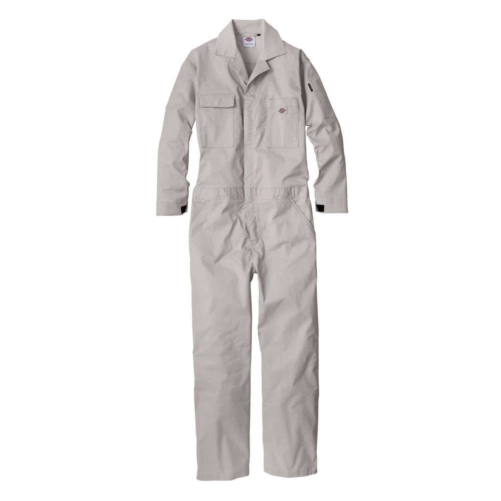【送料無料】ディッキーズ Dickies T/Cストレッチ ツナギ シルバー L D-676