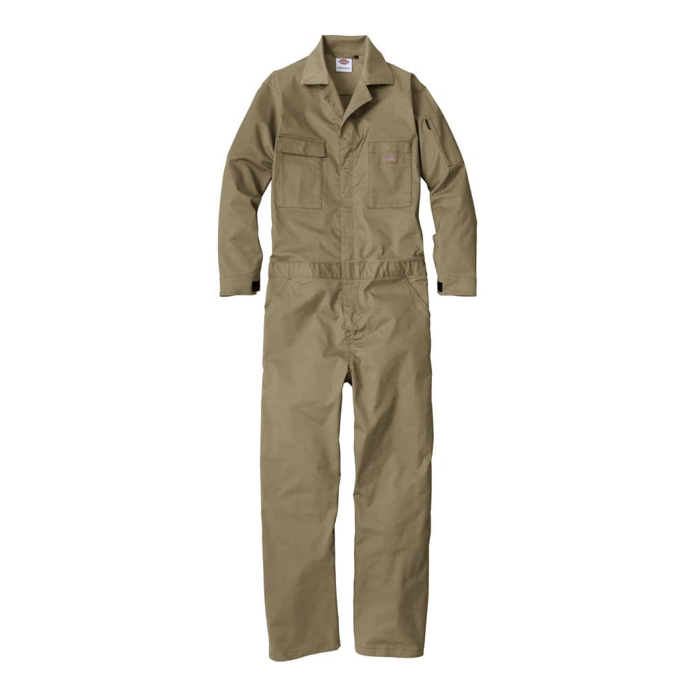 【送料無料】ディッキーズ Dickies T/Cストレッチ ツナギ キャメル M D-676