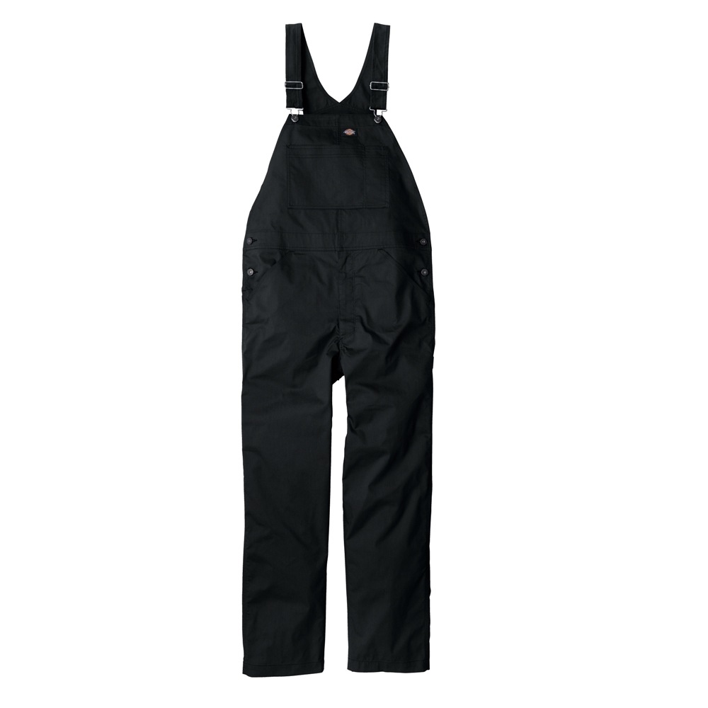 【送料無料】ディッキーズ Dickies ライトT/Cストレッチ オーバーオール ブラック XL D-6709