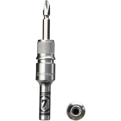 スーパーツール 電ドル用ソケットビット 着脱式 プロスペック 7×6.35mm DSE7