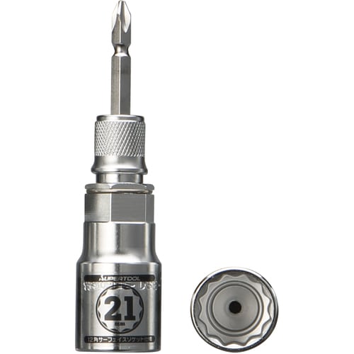 スーパーツール 電ドル用ソケットビット 着脱式 プロスペック 21×6.35mm DSE21