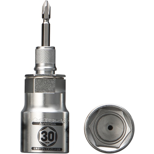 スーパーツール 電ドル用ソケットビット 着脱式 プロスペック 30×6.35mm DSE30
