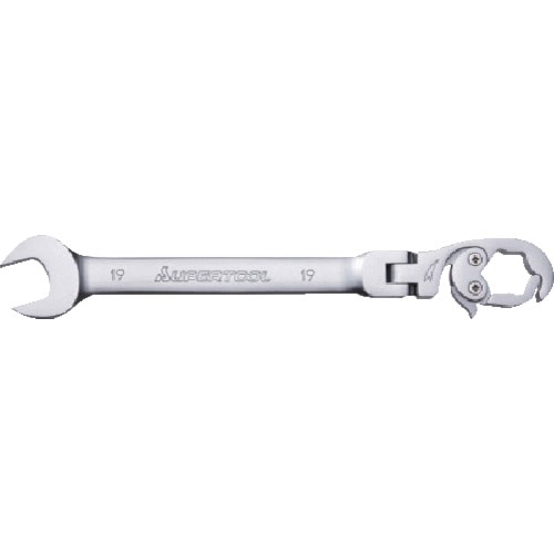 【送料無料】スーパーツール オープンラチェットレンチ フレックスタイプ L:248mm 呼び:19 RCW19F