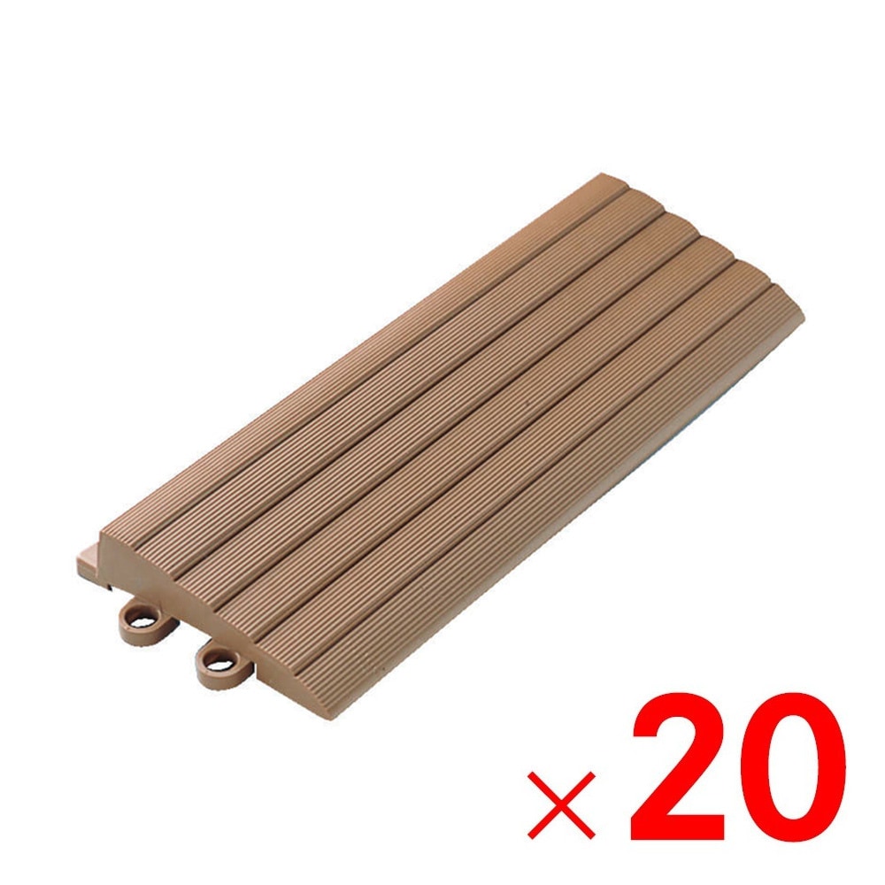 【送料無料】TOTO ユニットタイル バーセア スロープ材 平 ナッツブラウン AP004CJ×20個 ケース販売