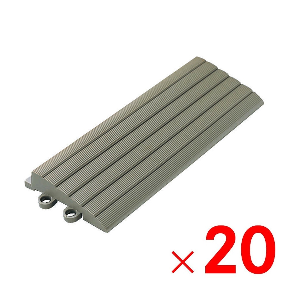 【送料無料】TOTO ユニットタイル バーセア スロープ材 平 カームグレー AP004DJ×20個 ケース販売