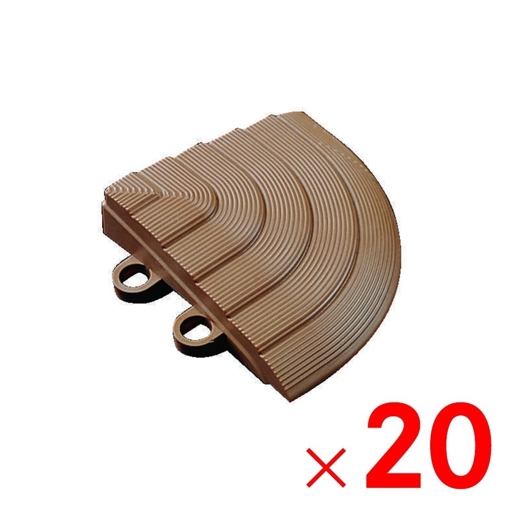 【送料無料】TOTO ユニットタイル バーセア スロープ材 コーナー ナッツブラウン AP005CJ×20個 ケース販売