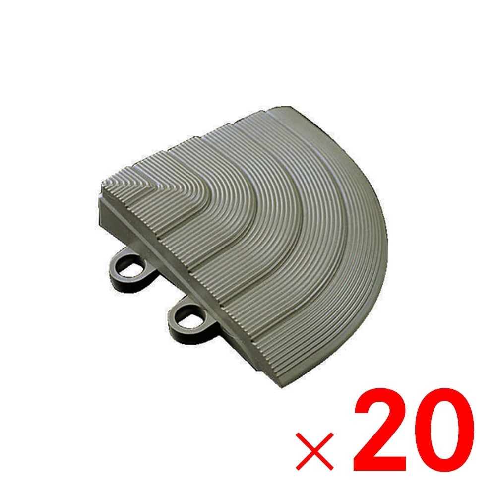 【送料無料】TOTO ユニットタイル バーセア スロープ材 コーナー カームグレー AP005DJ×20個 ケース販売