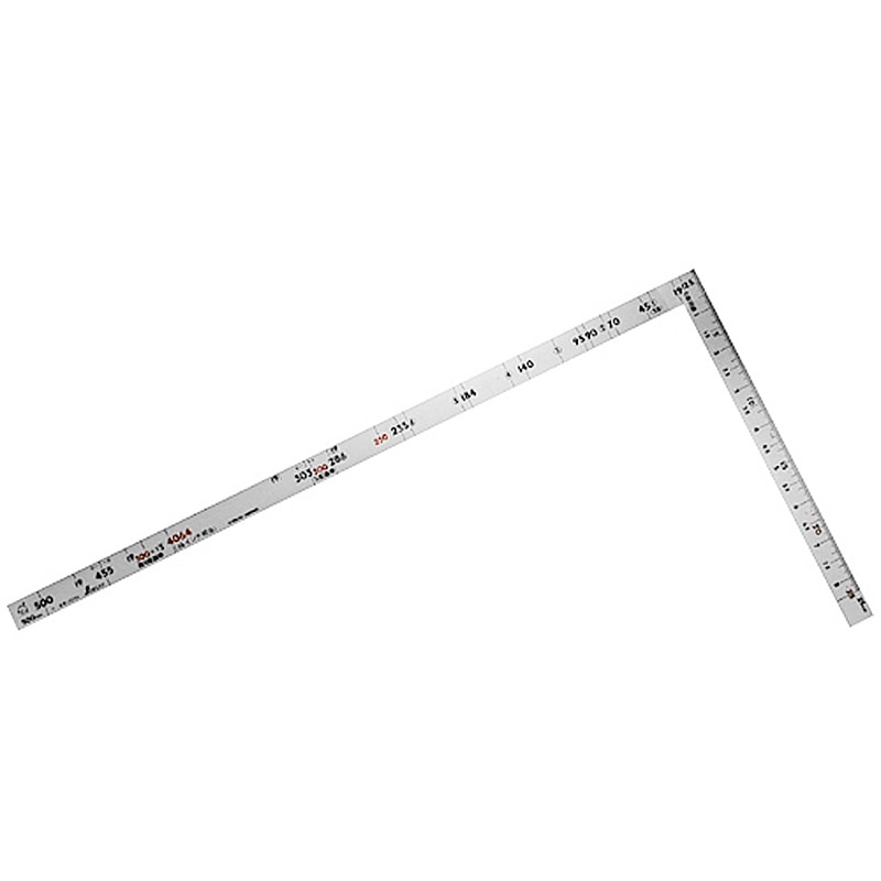 シンワ測定 曲尺 ツーバイフォー シルバー 2×4/1尺5寸 併用目盛19mm巾 10056
