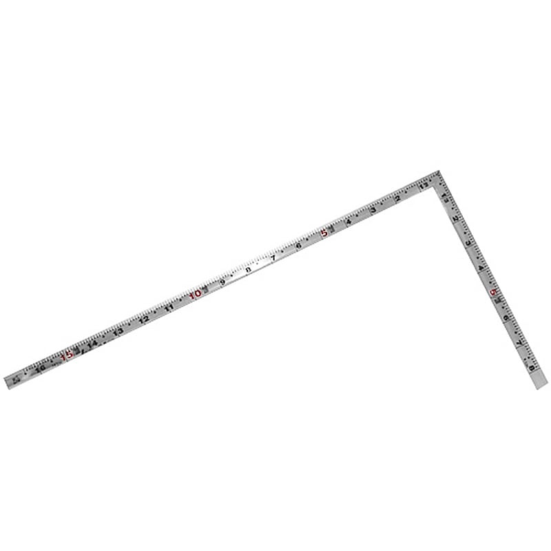 シンワ測定 曲尺角厚 シルバー 1尺6寸/50cm 併用目盛 鶴亀 10556