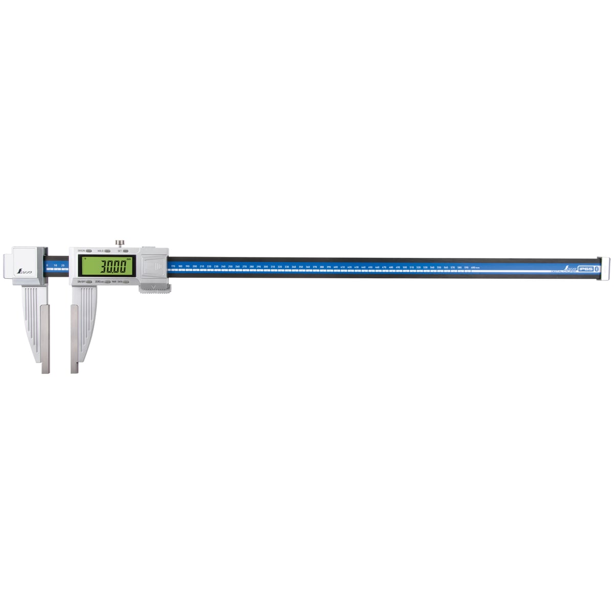 【送料無料】シンワ測定 デジタルノギス 大文字2 600mm 防塵防水 データ転送機能付 19961