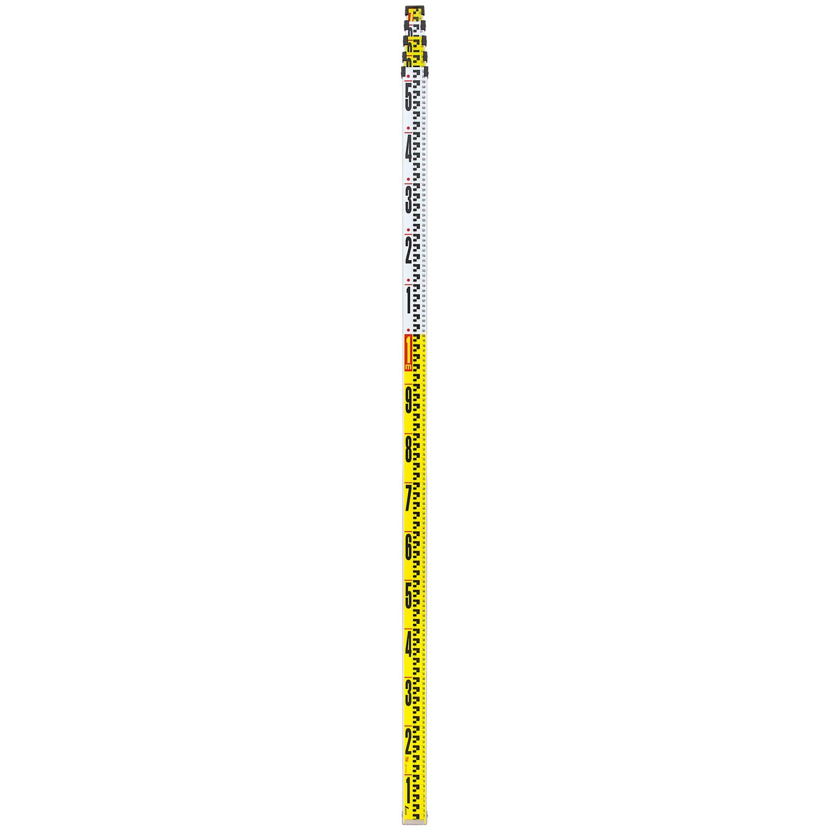 【送料無料】シンワ測定 アルミスタッフ2 7m5段 表面10mmピッチ 裏面1mmピッチ目盛付 73268