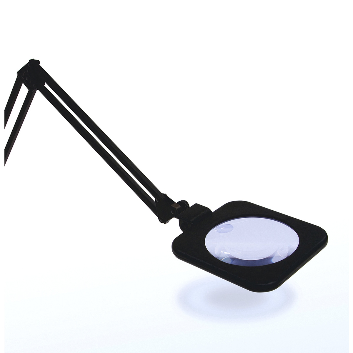 【送料無料】シンワ測定 ルーペ Y フリーアーム型 123cm 2倍&4倍 二重焦点 75659