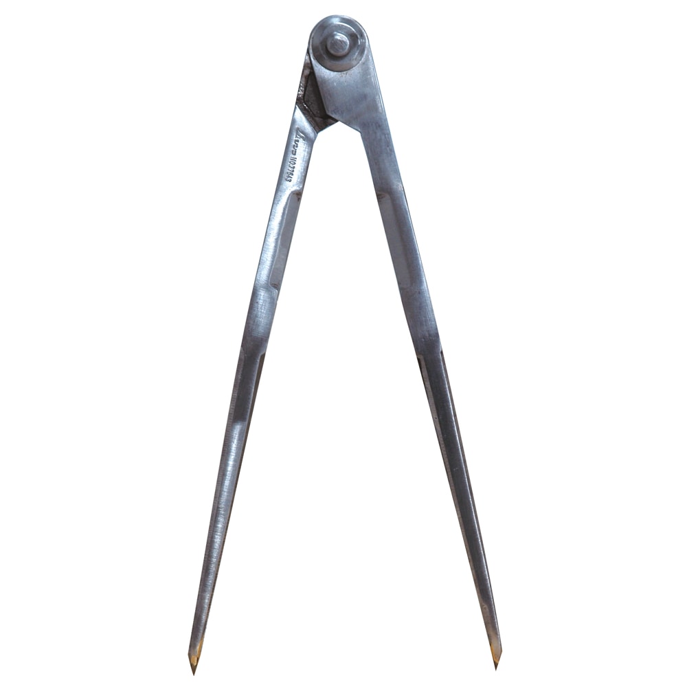 【送料無料】シンワ測定 鋼製コンパス D-2 25cm 超硬チップ付 77543