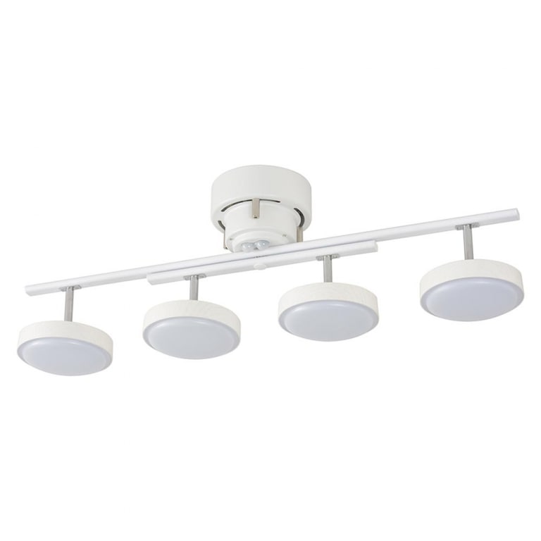 【送料無料】オーム電機 LED4灯シーリングライト ホワイトウッド LT-YLS4RC-W