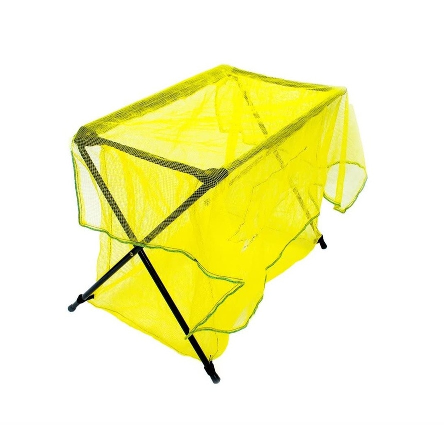 【送料無料】【法人限定】イノベックス カラスネット 折りたたみ式ゴミX 黄色 900×700mm 【メーカー直送・代引不可・置配不可】
