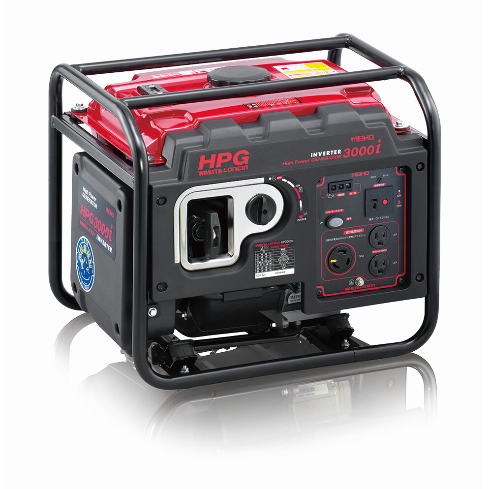 【送料無料】ワキタ MEIHO インバータ発電機 HPG3000i 【大型便・時間指定不可】