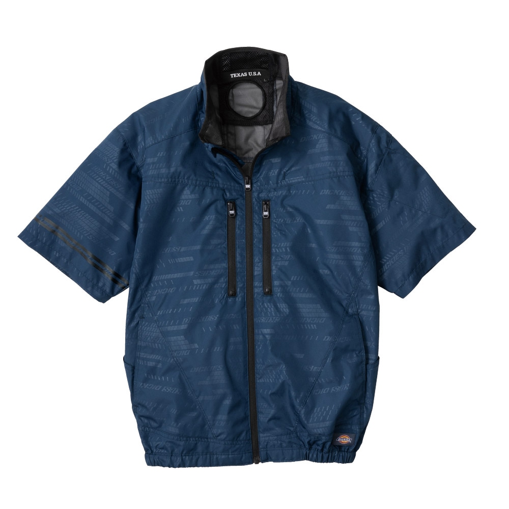 【送料無料】ボルトクール VOLTCOOL 空調ウェア Dickies 日傘遮熱半袖ブルゾン ネイビー XL D-220
