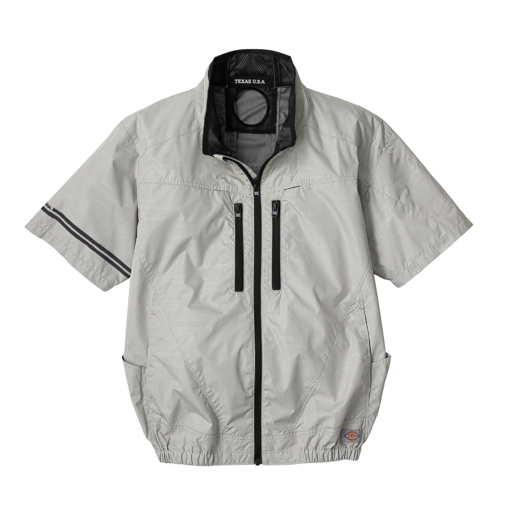 【送料無料】ボルトクール VOLTCOOL 空調ウェア Dickies 日傘遮熱半袖ブルゾン アッシュ XXL D-220
