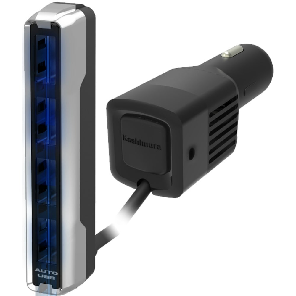 カシムラ DC-7.2A-リバーシブルUSB 4ポート 自動判定 セパレート スリム DC-024