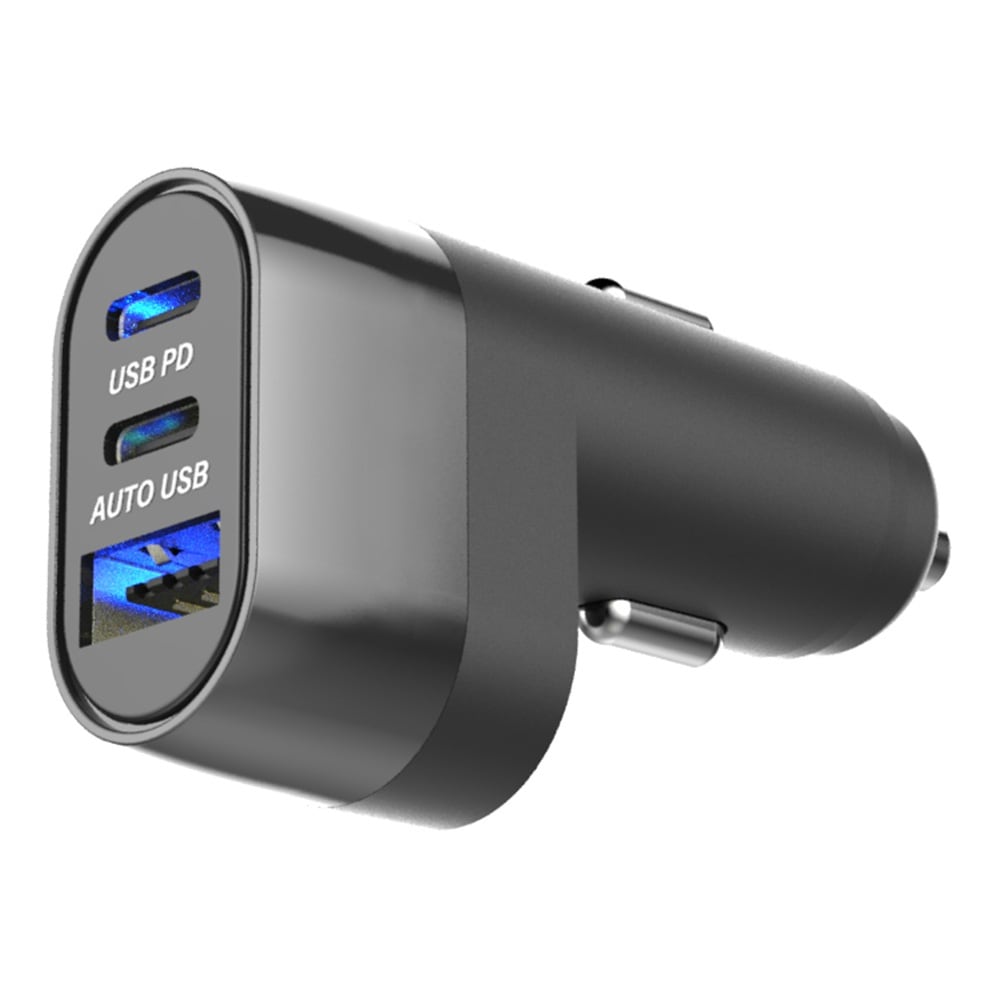 カシムラ DC-47W USB 3ポート コンパクト 自動判定 DC-060