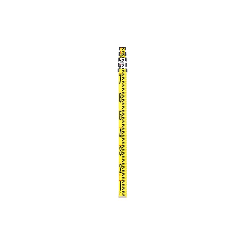 【送料無料】シンワ測定 アルミスタッフ2 目盛付 3m5段 表面10mmピッチ 裏面1mmピッチ 73275