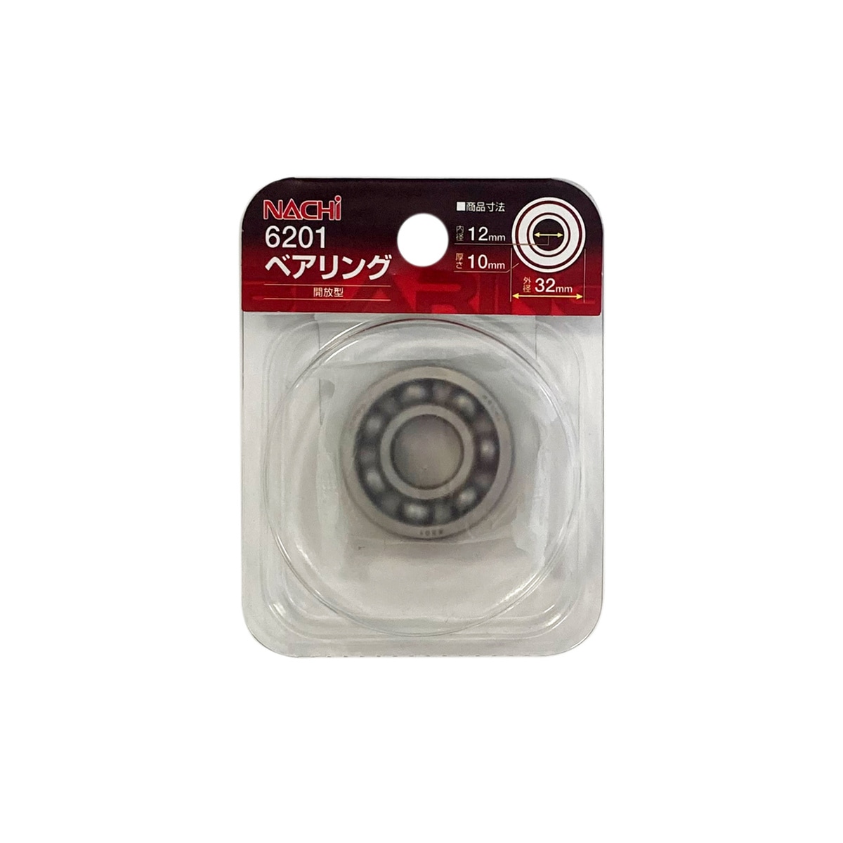 ARC ベアリング 開放型 6201 内径12×外径32×幅10mm 314162 アークランズ