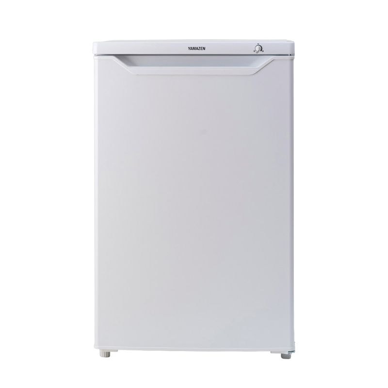 【送料無料】山善 冷凍庫 家庭用 86L 直冷式 小型 1ドア 前開き ホワイト YF-U91(W) 【大型便・時間指定不可】