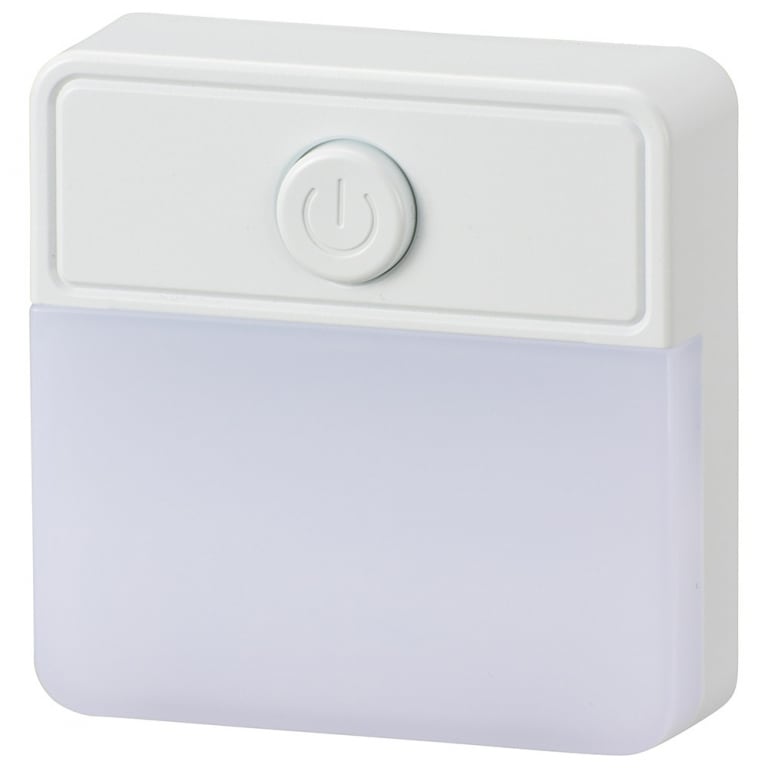 オーム電機 LEDナイトライト スイッチ式 昼白色 NIT-ALA6PSQ-WN
