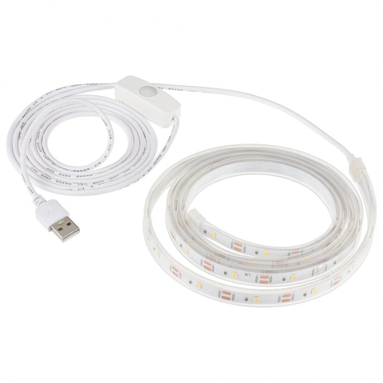 オーム電機 LEDテープライト USB式 テープ長さ 1.5m 白色 NIT-ALA6TU15