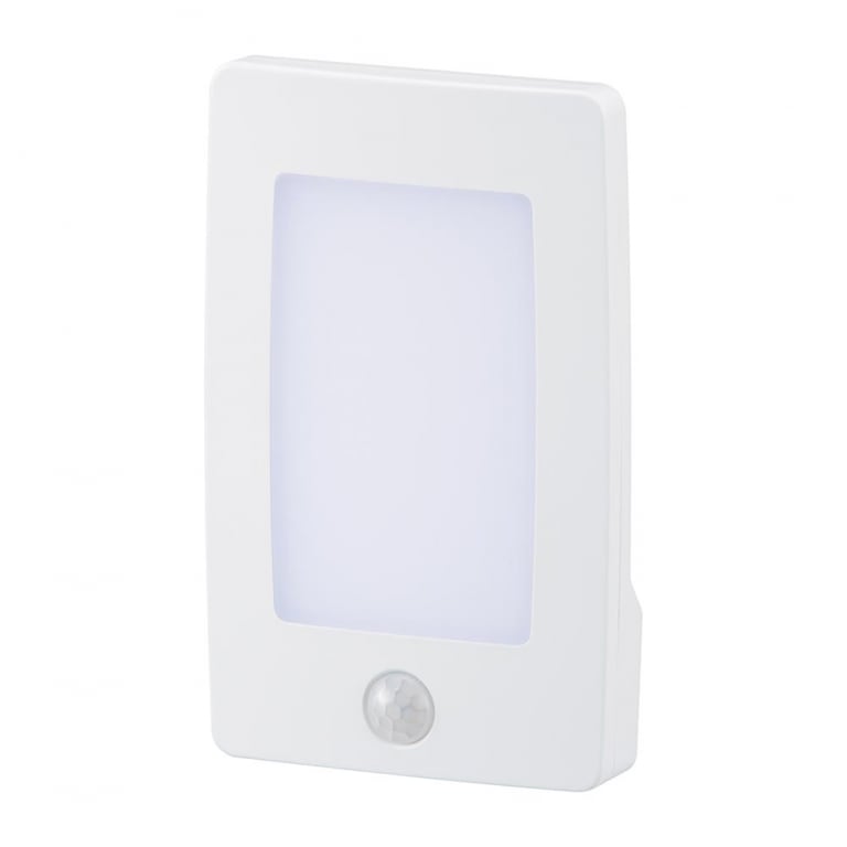 オーム電機 LEDナイトライト 明暗・人感センサー式 薄型 昼白色 NIT-ALA6JL2-WN