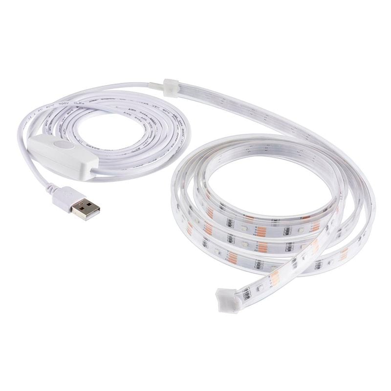 オーム電機 LEDテープライト 色切替タイプ USB式 テープ長さ1.5m NIT-ALA6TU15V