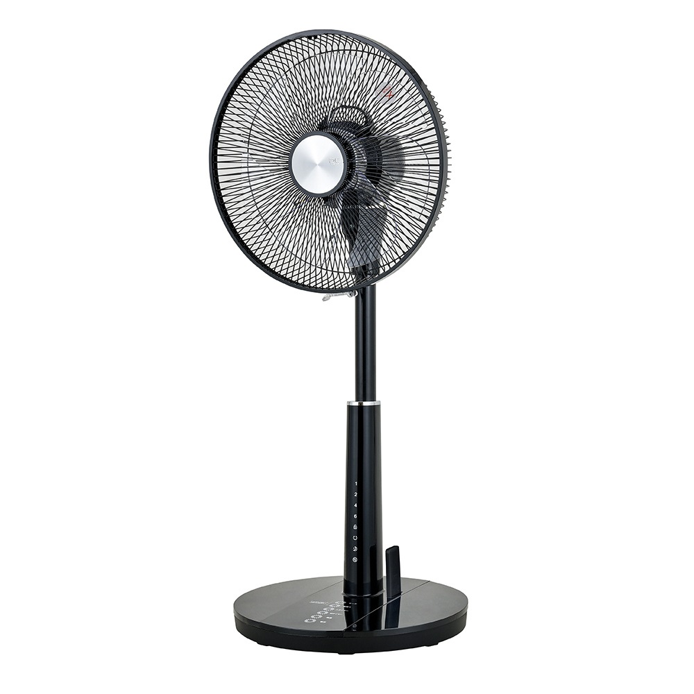 冷風機・扇風機 ブラック/シルバー シィーネット 扇風機 DCモーター搭載 (省エネタイプ) 自動首振り