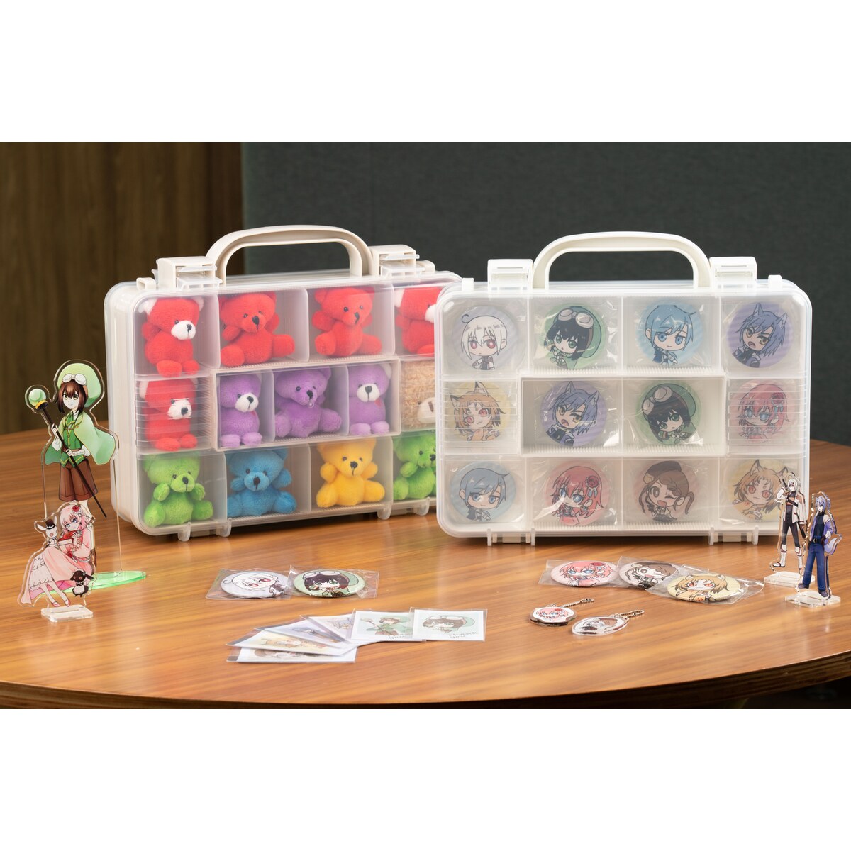 送料無料】JEJアステージ ツインコレクションケース300 ブルー ×6個