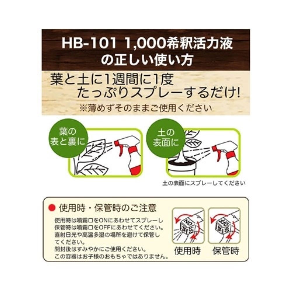 【送料無料】フローラ 天然植物活性剤 HB-101 そのまま使える1000倍希釈液 1L ×12個 ケース販売